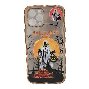 IPhone 12 Pro Max Scary Ghost Holding Chain with Pumpkin Halloween 3D Phone Case